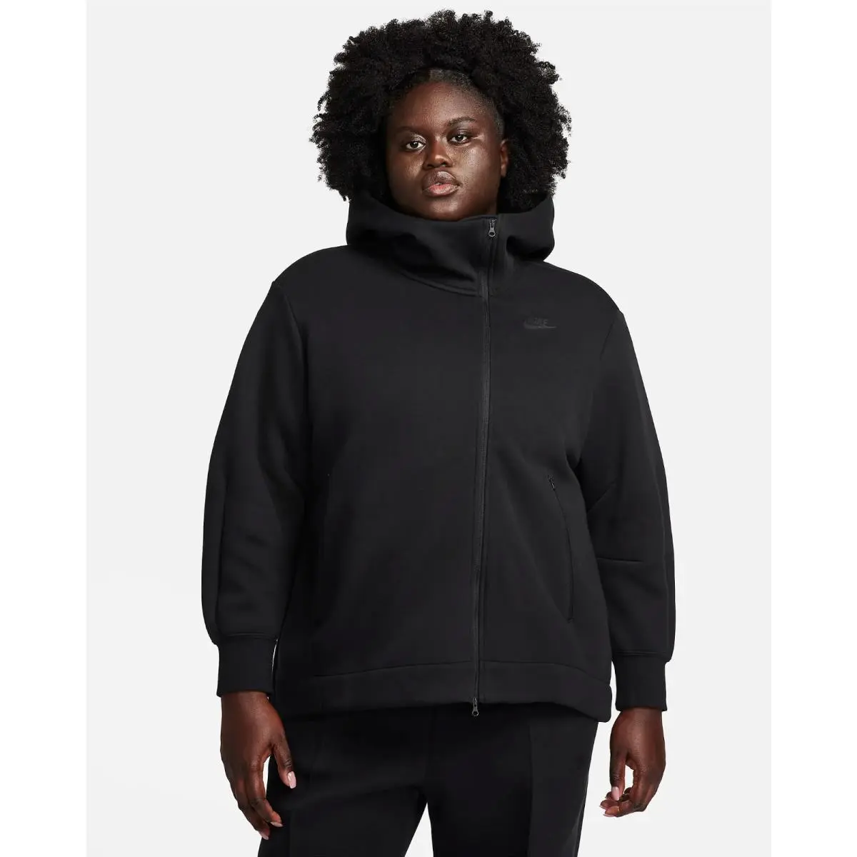 Nike Sportswear Tech Fleece Oversized Hoodie Black Womens Sz 2X FB8245 010