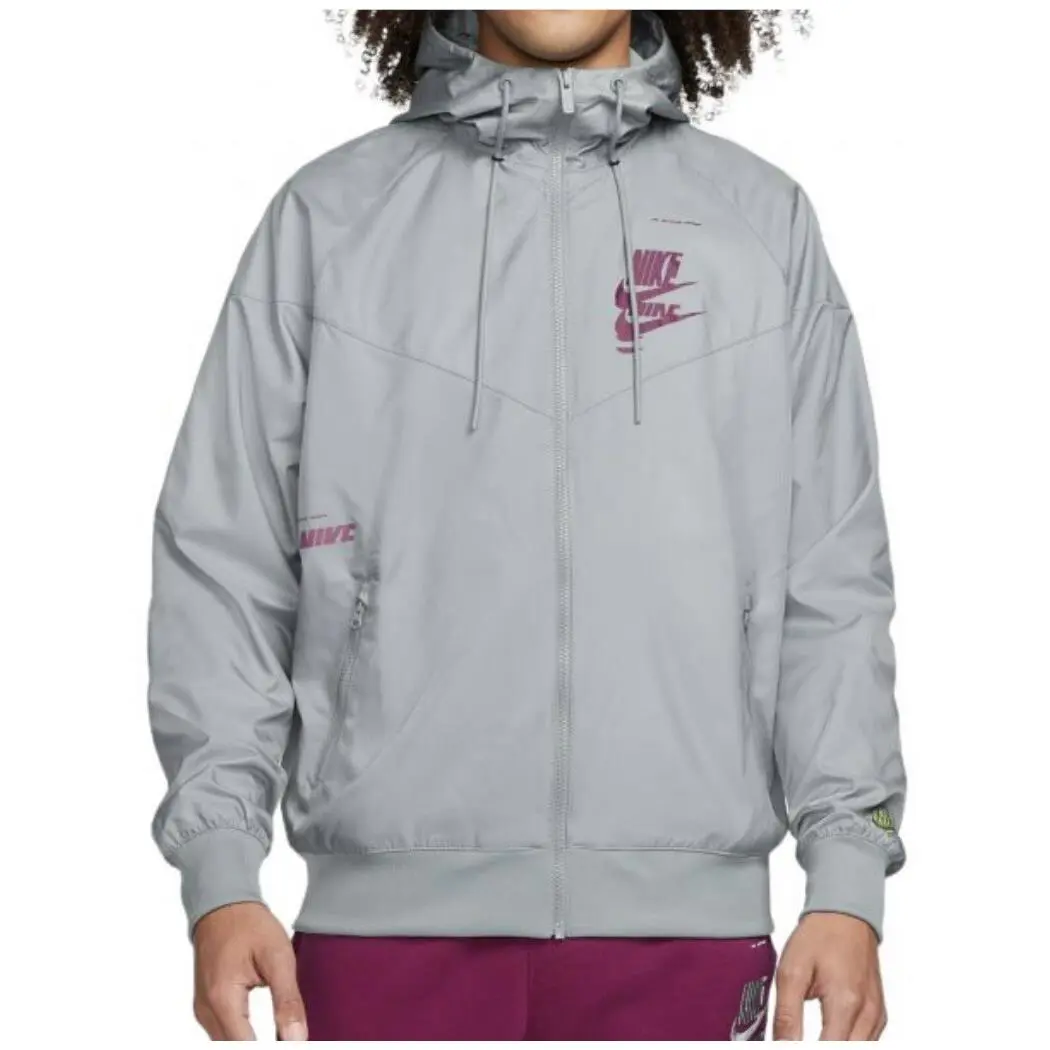 Nike clothing - Nike NSW Sport Essentials + Windrunner - DM6867 073 DM6867-073 - Gray (UPC: 0195245685201) 0
