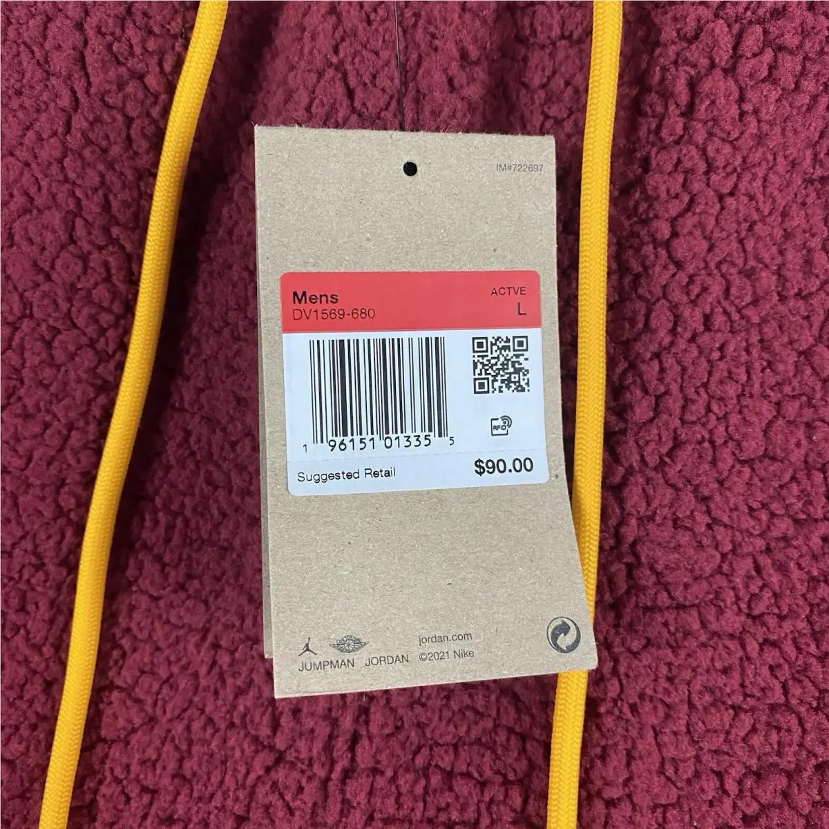 Nike clothing - DV1569-680 DV1569680 - DV1569-680 DV1569680 - Cherrywood Red (UPC: 196151013379) 5