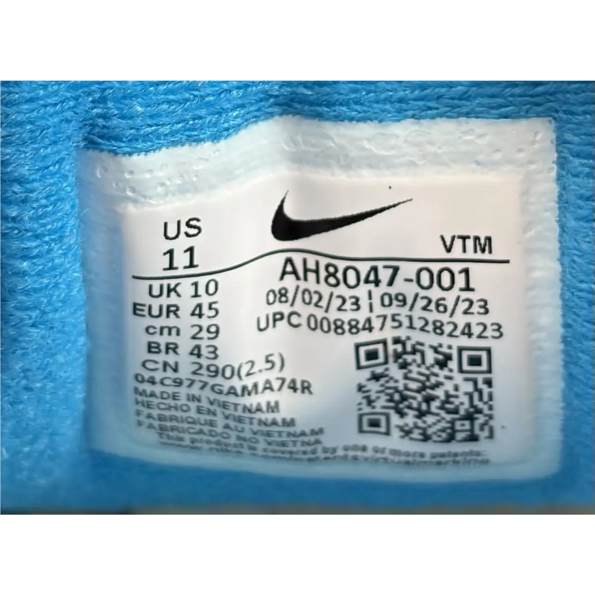 Nike shoes - Nike Air Span - Air Span - AH8047-001 - Black/Laser Blue/White (UPC: 884751282423) 7