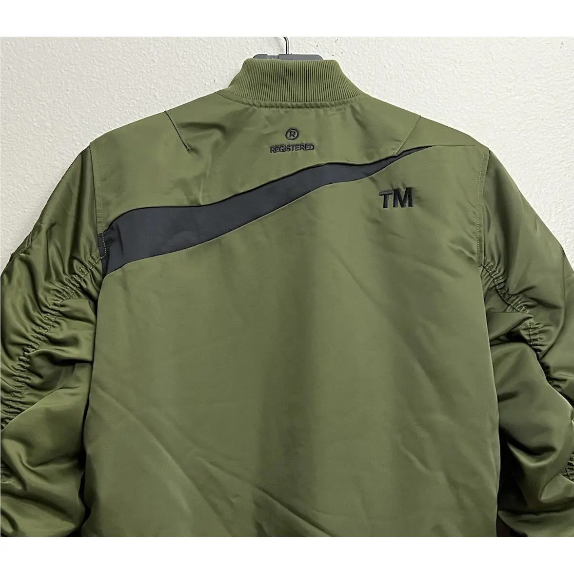 Nike clothing - Nike Sportswear Therma-Fit Big Swoosh Reversible Bomber Jacket - DD6055-326 - Rough Green (UPC: 195242696590) 3