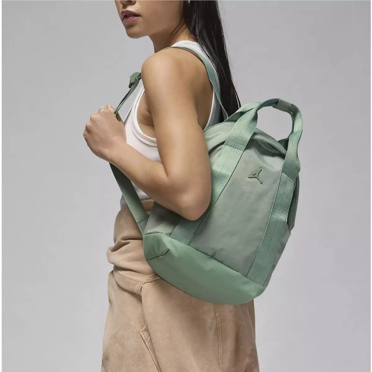 Jordan Alpha Mini Backpack 9L Jade Smoke Green Travel Gym WA0918 Ehs