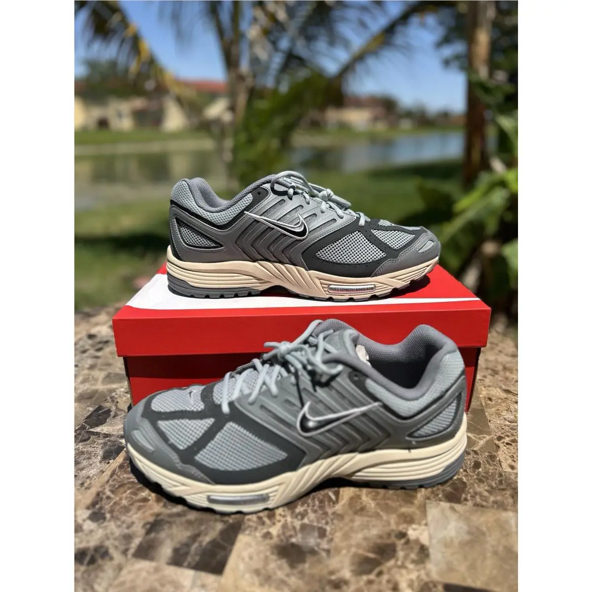 Size 13 Nike Air Pegasus 2005 Smoke Gray Mens Casual Shoes HQ1173-001 - Gray