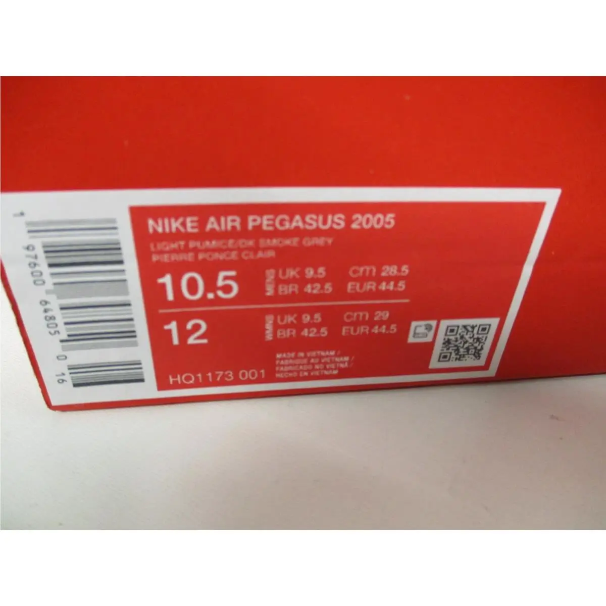 Nike shoes - Nike Air Pegasus - Air Pegasus - HQ1173 001 - Gray, Manufacturer: Light Pumice/Dark Smoke Grey (UPC: 197600649927) 7