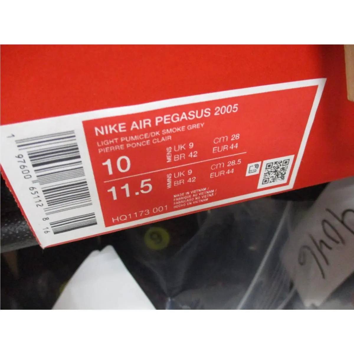 Nike shoes - Air Pegasus 2005 - Air Pegasus - HQ1173 001 - Gray, Manufacturer: Light Pumice/Dark Smoke Grey (UPC: 197600649927) 7