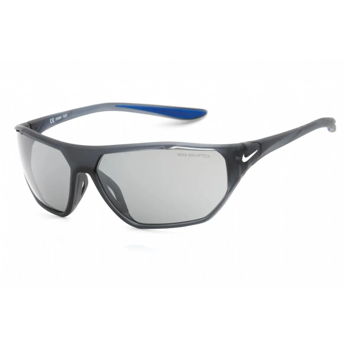 Nike Aero Drift DQ0811-021 Sunglasses 65mm - Frame: Matte Dark Grey, Lens: Grey Silver