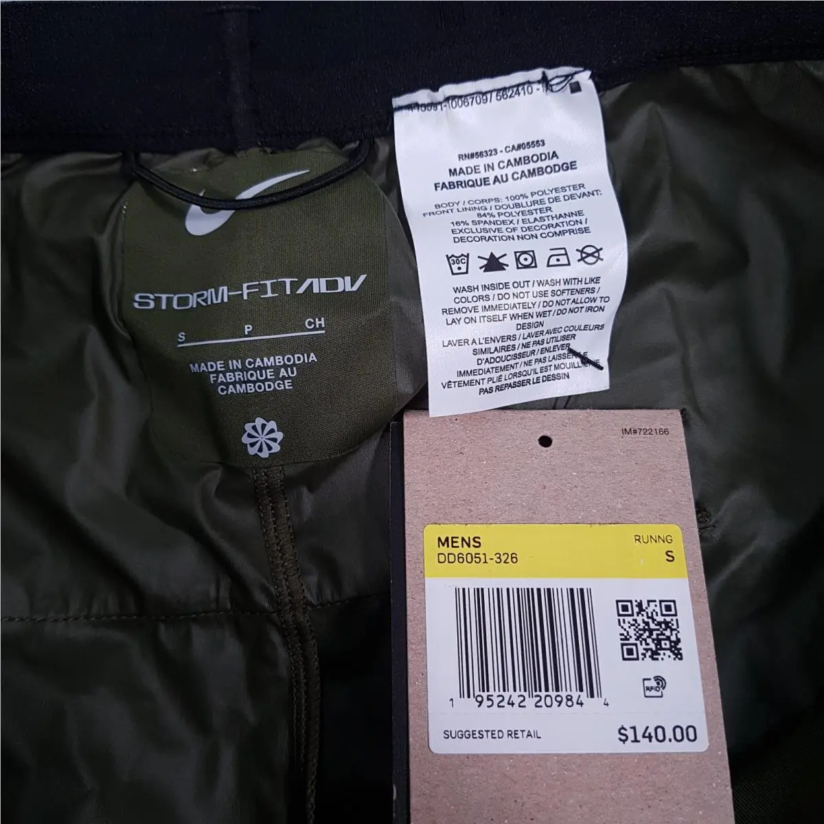 Nike clothing - Nike Storm-Fit ADV - ADV - DD6051326 - Rough Green (UPC: 0195242209851) 4
