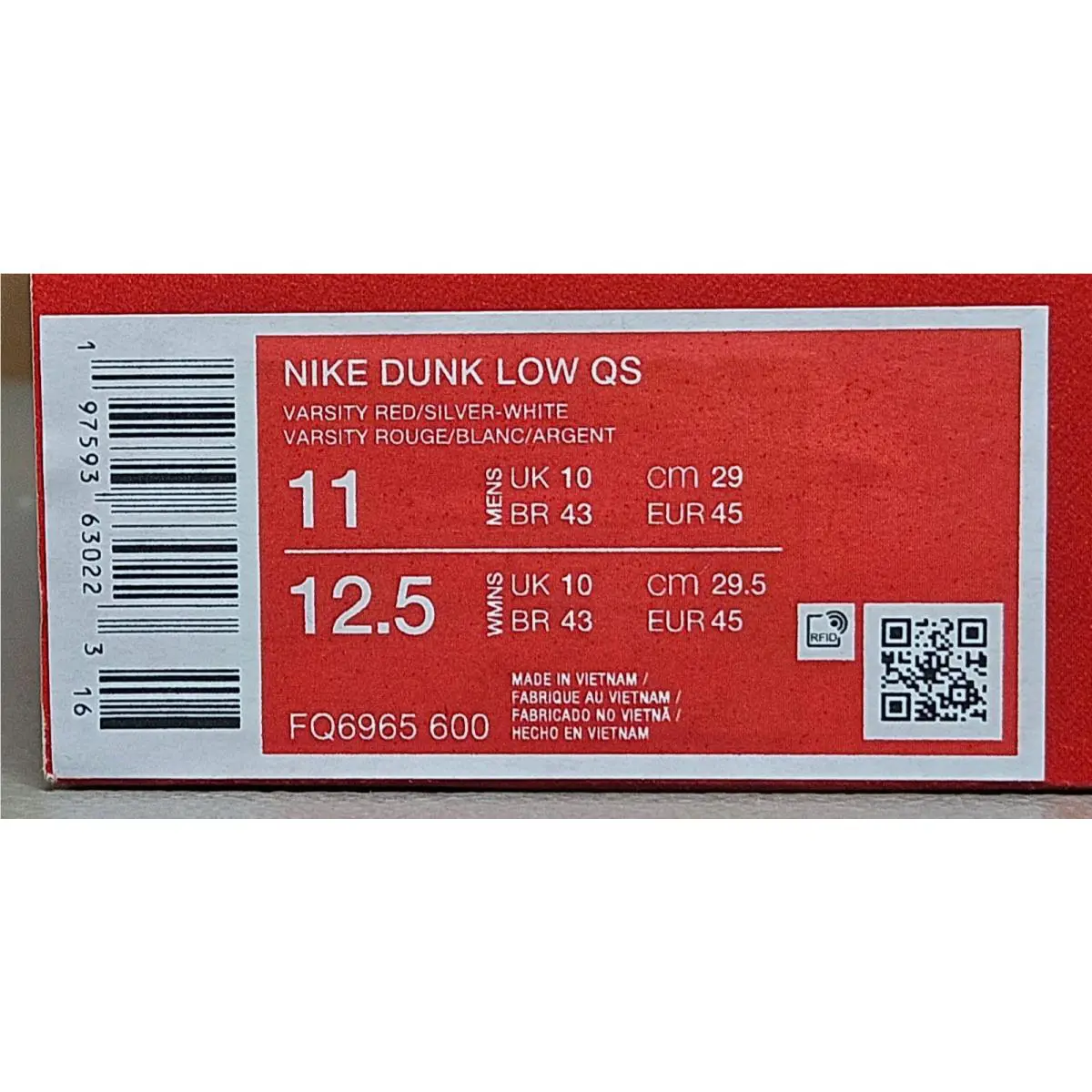 Nike shoes - Nike Dunk - Dunk - FQ6965-600 - Red 14