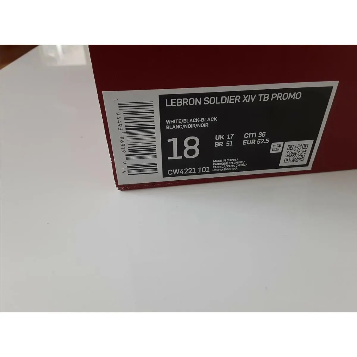 Nike shoes - Nike LeBron Soldier XIV TB Promo - CW4221 101 - White, Black 10