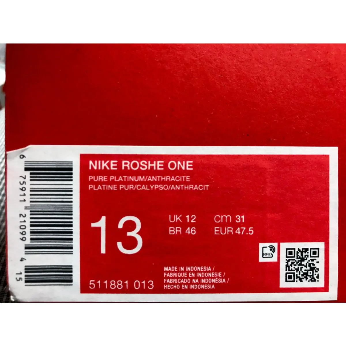 Nike shoes - Nike Roshe One - Roshe One - 511881-013 - Gray (UPC: 675911210994) 3