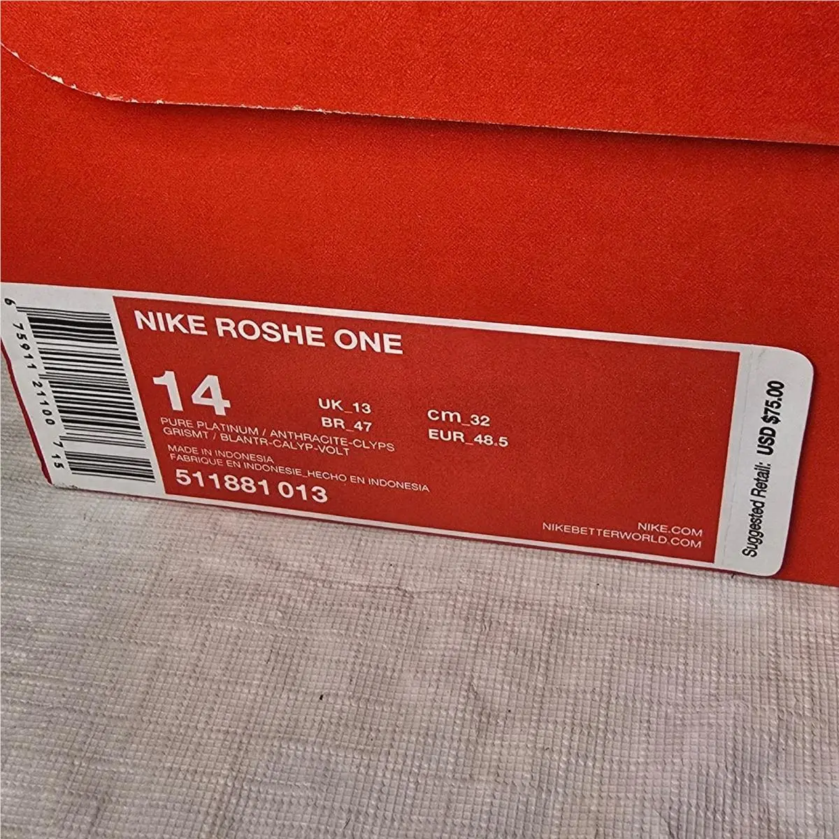 Nike shoes - Roshe One - Roshe One - 511881 013 - Gray 7