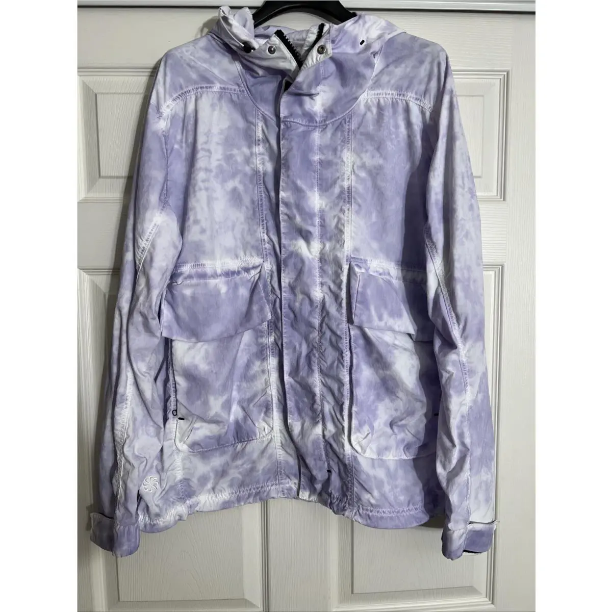 Nike clothing - Nike Sportswear Tech Pack Men`s Woven Hooded Jacket - DX0217519 - Indigo Haze White (UPC: 0196156939483) 0