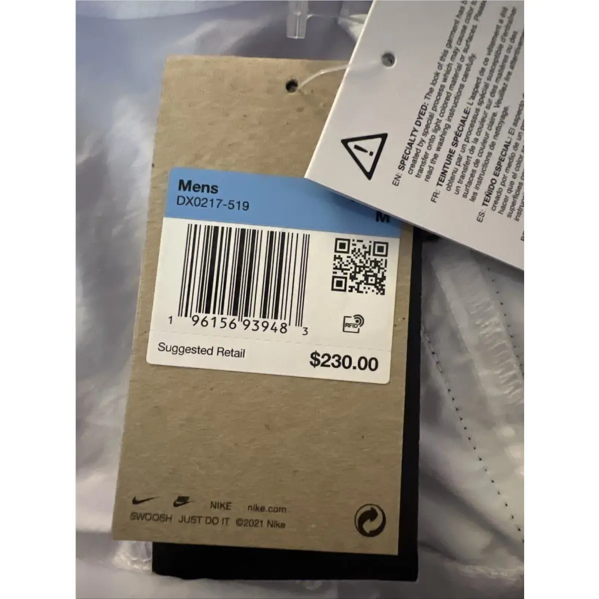 Nike clothing - Nike Sportswear Tech Pack Men`s Woven Hooded Jacket - DX0217519 - Indigo Haze White (UPC: 0196156939483) 2