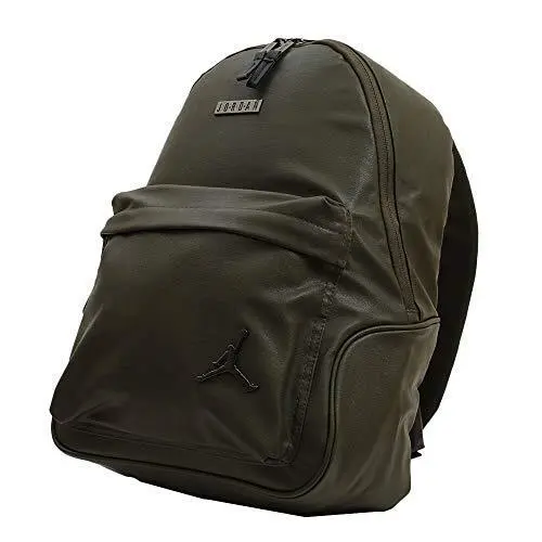 Nike Air Jordan Sports/travel Backpack Green Sz Large 9A0136-X34