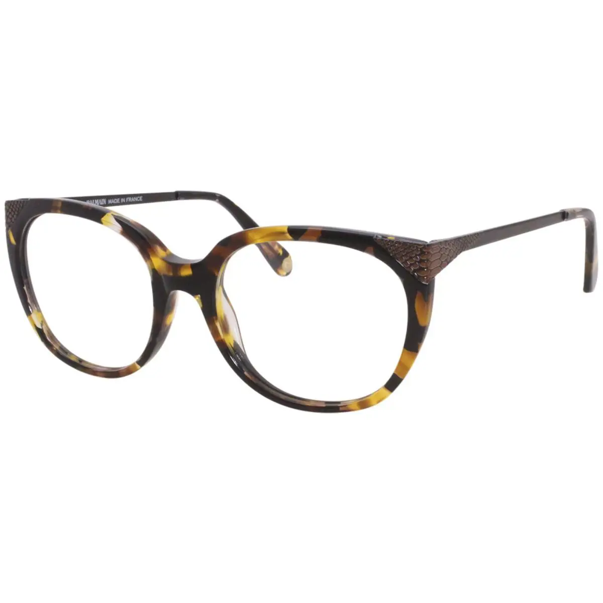 Balmain BL1074 02 Eyeglasses Women`s Tortoise Full Rim Oval Optical Frame 52mm