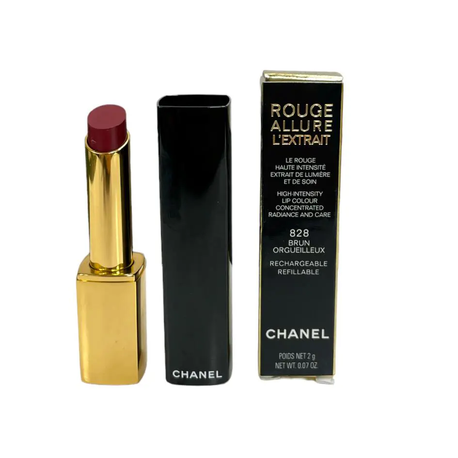 Rouge Allure L`extrait High Intensity Lip Color 2g / .07oz You Pick 828 Brun Orgueilleux by Chanel