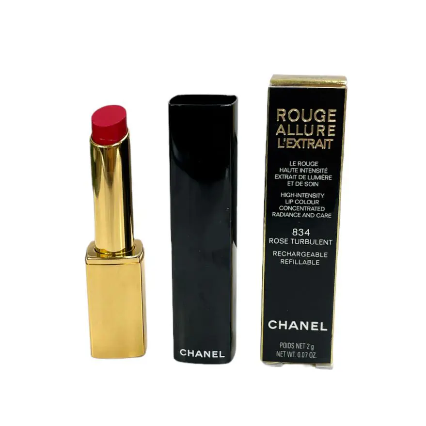 Rouge Allure L`extrait High Intensity Lip Color 2g / .07oz You Pick 834 Rose Turbulent by Chanel
