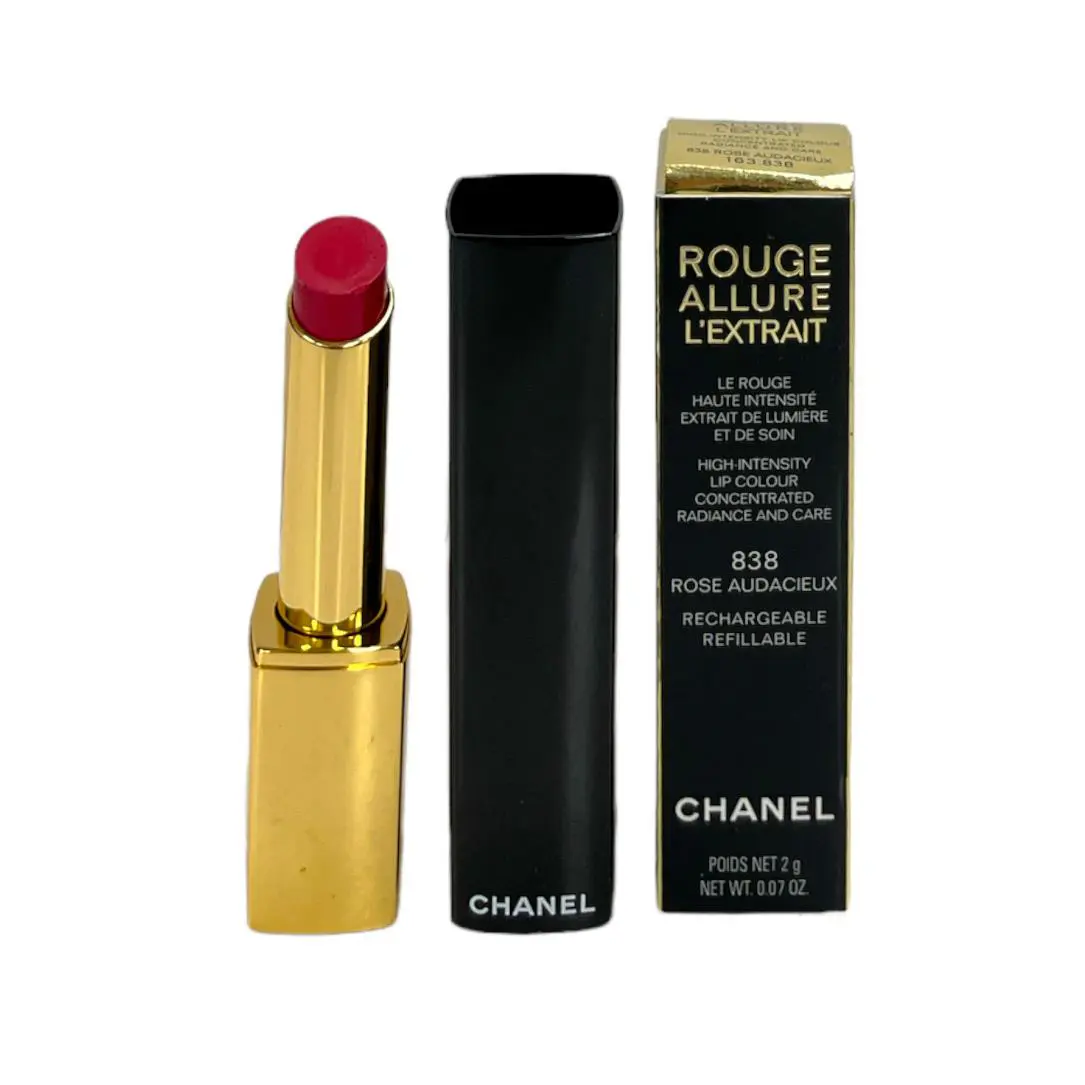 Rouge Allure L`extrait High Intensity Lip Color 2g / .07oz You Pick 838 Rose Audacieux by Chanel