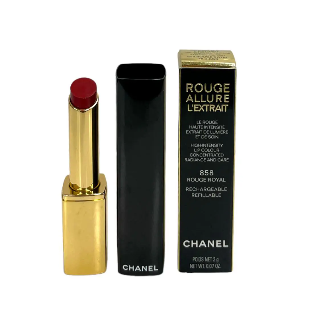 Rouge Allure L`extrait High Intensity Lip Color 2g / .07oz You Pick 858 Rouge Royal by Chanel