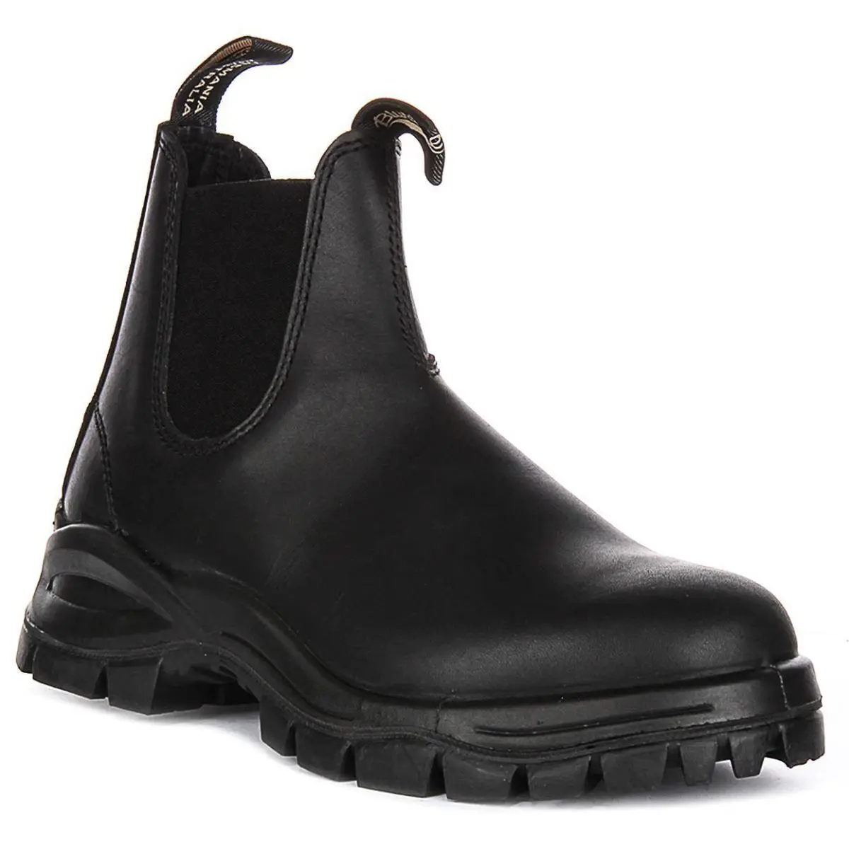 2240 Elastic Lug Sole Leather Chelsea Mens Boots In Black US 7 - 11 by Blundstone
