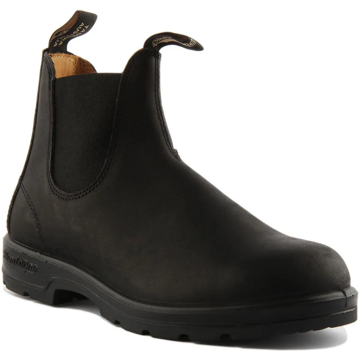 Blundstone Leather Linned Round Toe Chelsea Unisex Boots In Black Size 8 - 13