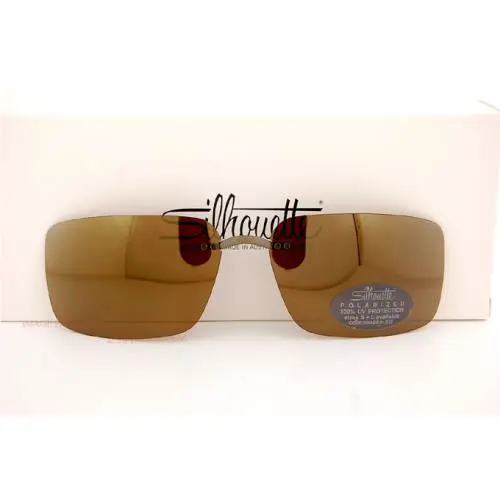 Silhouette Eyeglasses Clip-on Style Shades B1 03 Brown Polarized SZ 59/62mm