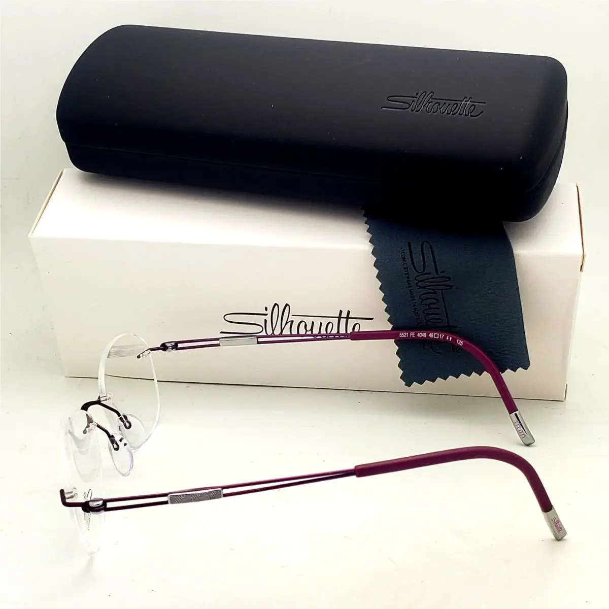 Silhouette eyeglasses - 5521 - Frame: Coffee Brown - 6040, Size: 48-21 145, Shape: EP