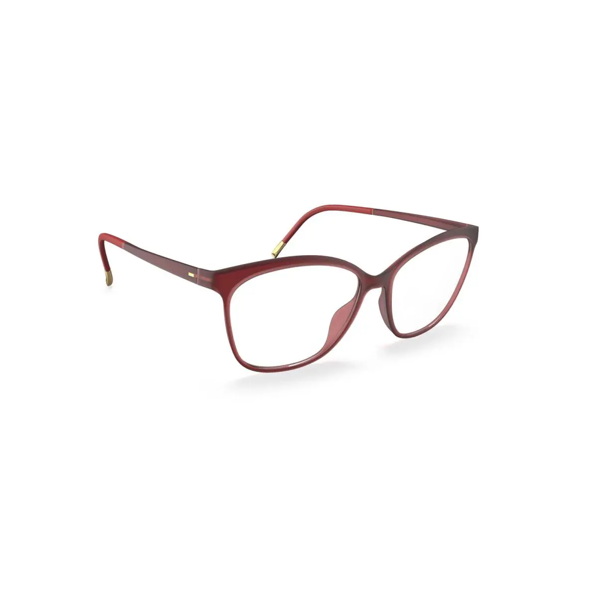 Eos View Fullrim 1596 Eyeglasses 3030 Red by Silhouette