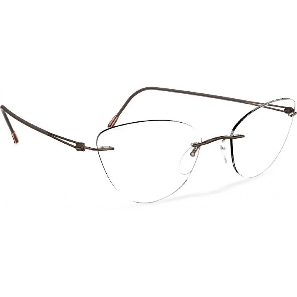 Lite Spirit RL 5569 Eyeglasses Chassis 6140 Brown by Silhouette
