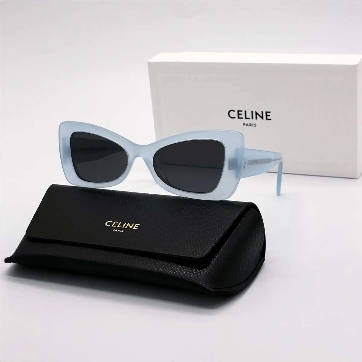 Celine CL40236I 84A Butterfly Blue Grey Women Sunglasses Celine