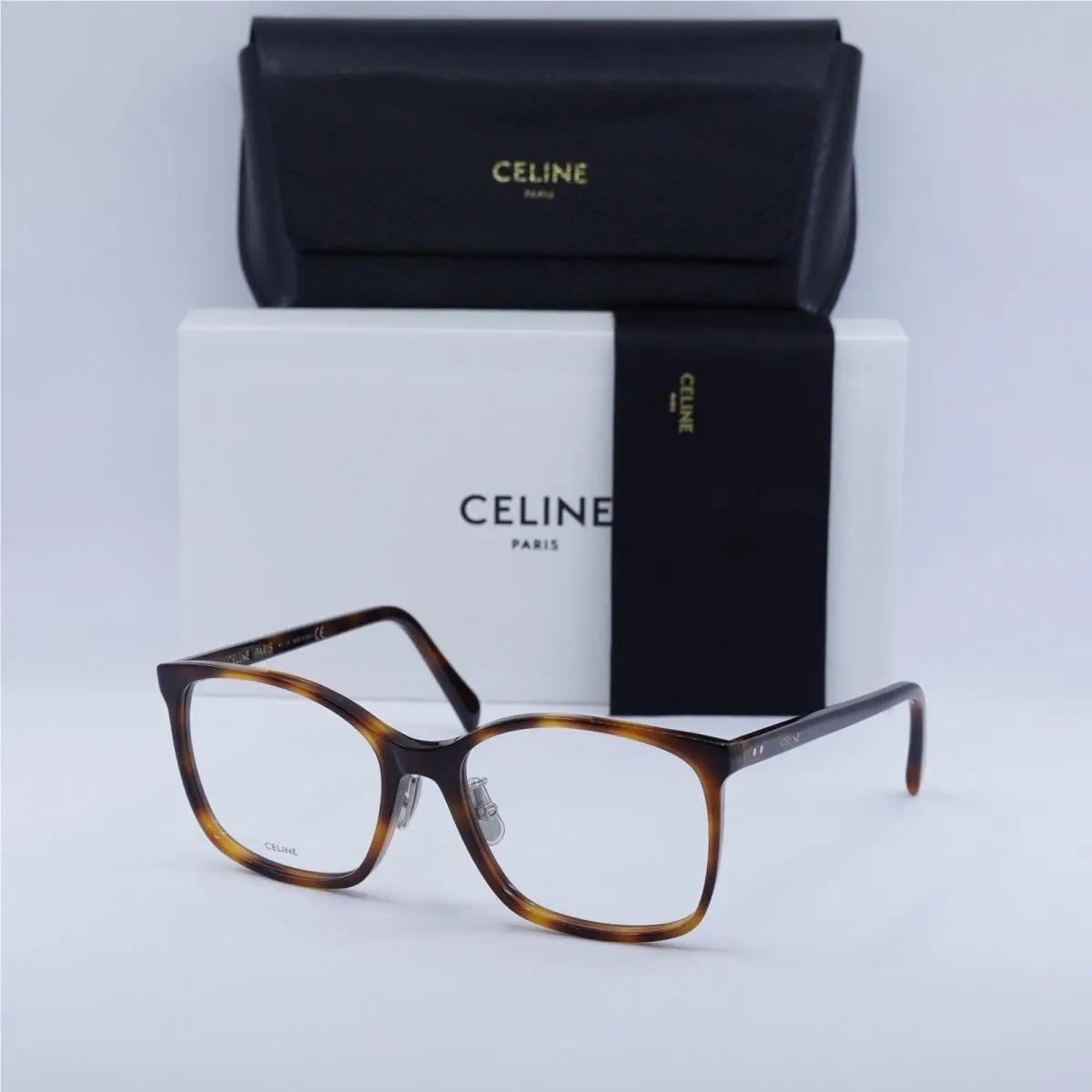 Celine CL50027J 056 Light Havana 55mm Eyeglasses