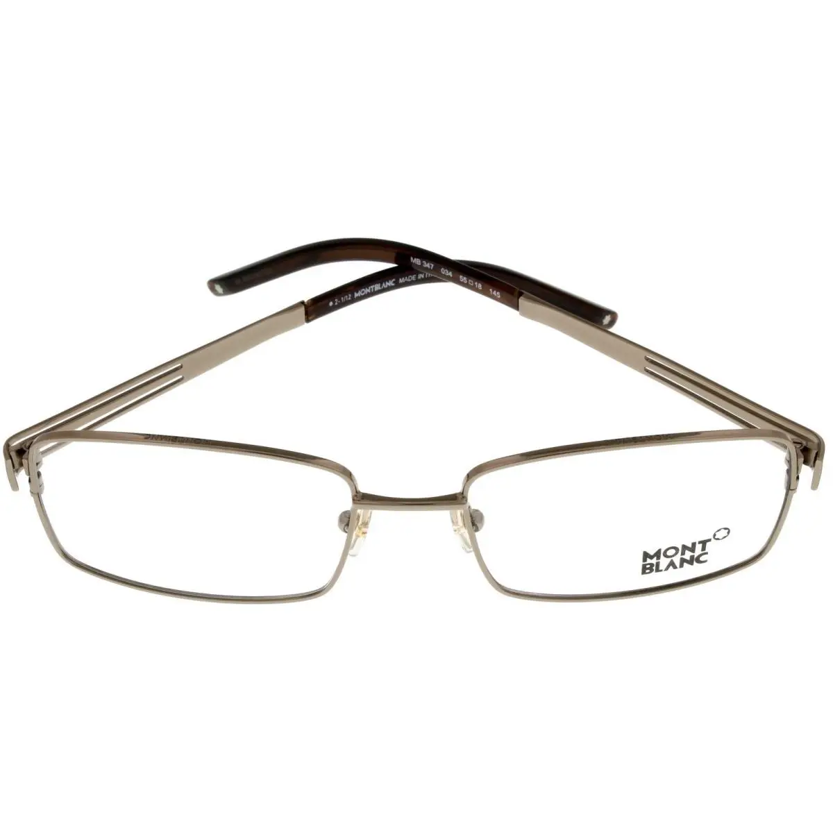 Montblanc Mont Blanc Eyeglasses Frame Rectangular Unisex Brown Bronze MB347 034