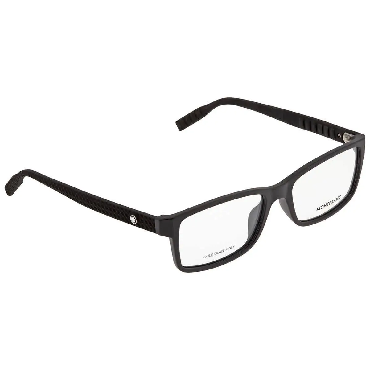 Montblanc Demo Rectangular Men`s Eyeglasses MB0066O 001 56 MB0066O 001 56