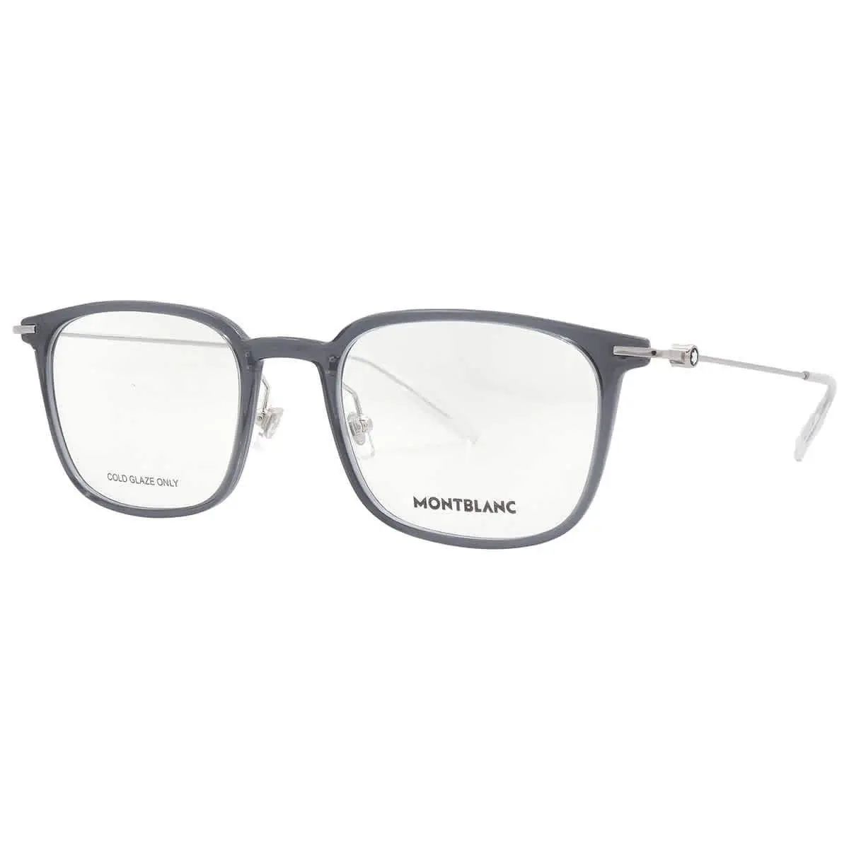 Montblanc Demo Square Men`s Eyeglasses MB0100O 001 52 MB0100O 001 52