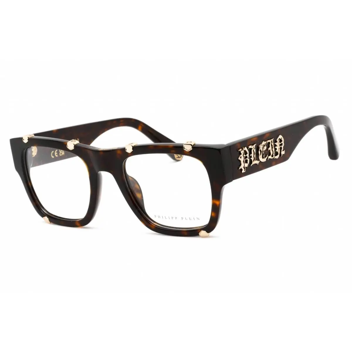 Women`s Eyeglasses Brown Plastic Square Shape Frame VPP042W 0722 by Philipp Plein