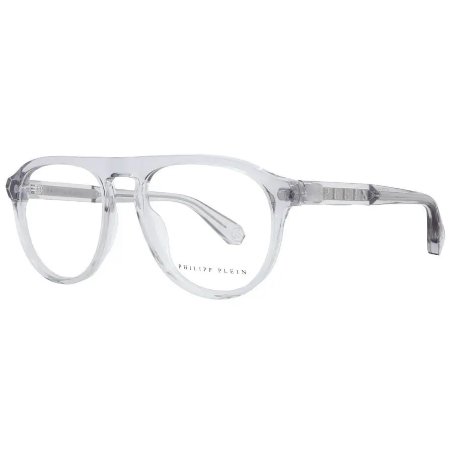 Philipp Plein VPP016M 06A7 Transparent Grey Eyeglasses 54-18-145 - Frame: Shiny Transparent Grey, Lens: Clear Demo Lenses, code: 06A7