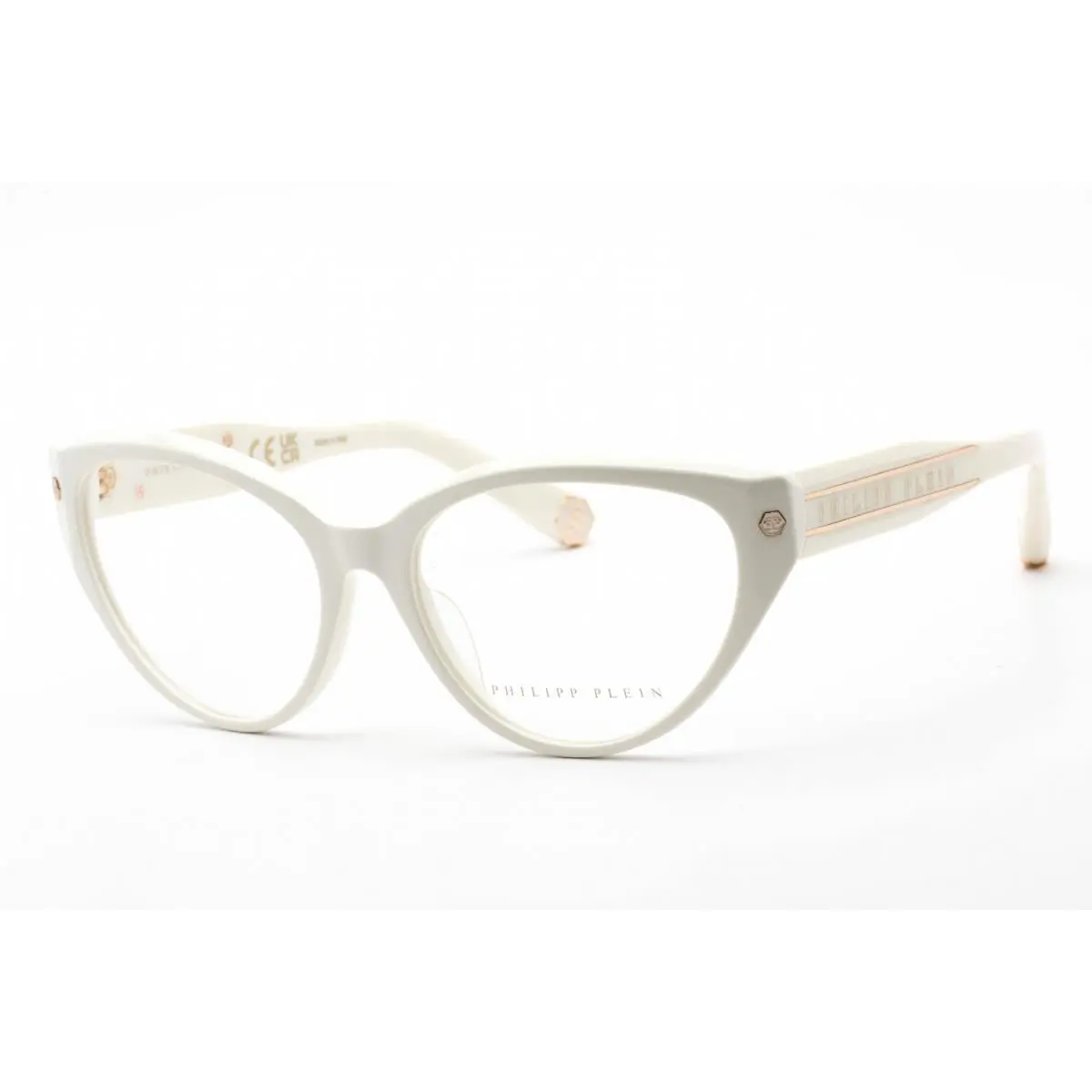 Philipp Plein VPP052M-03GF Eyeglasses 54mm - Frame: Shiny Cream