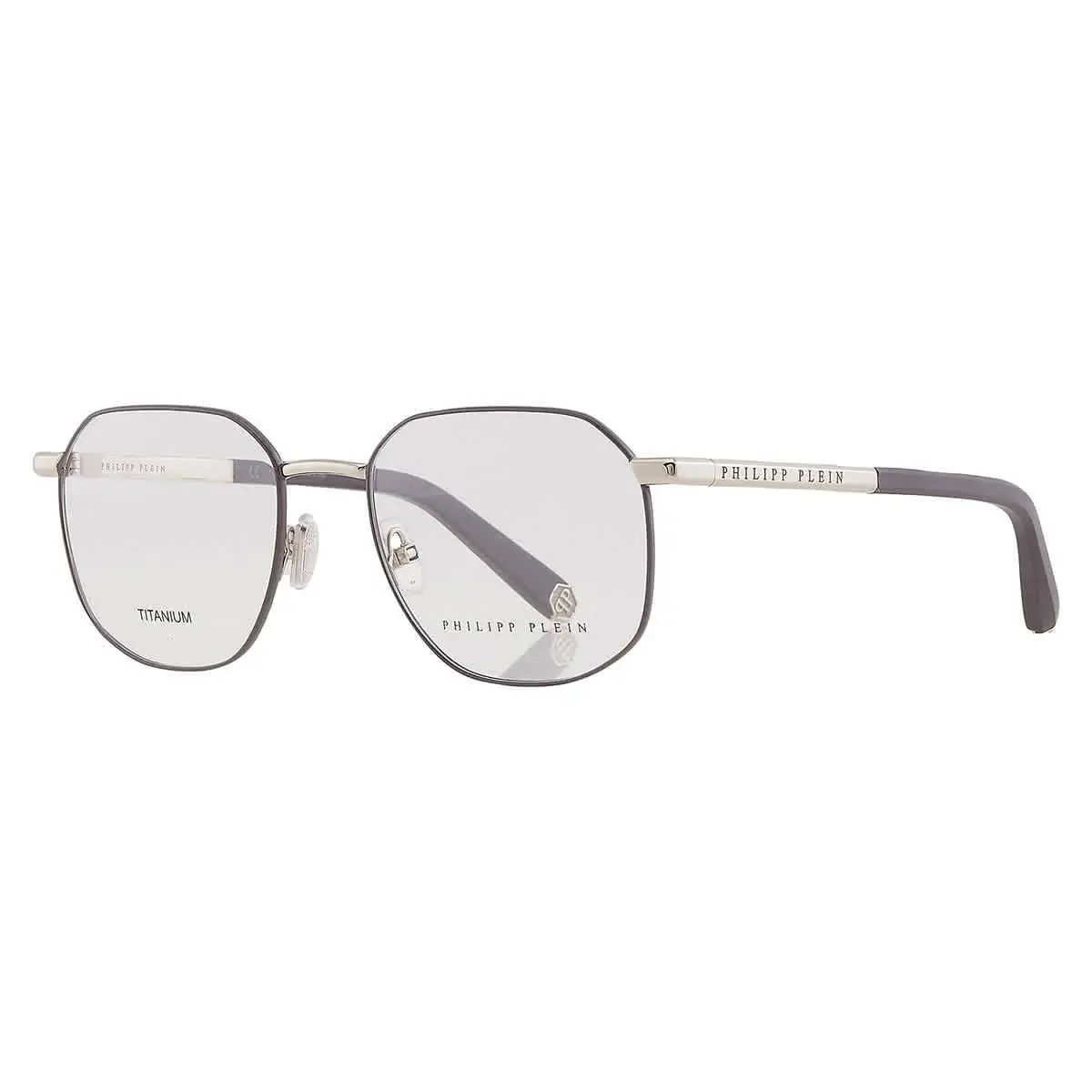 Philipp Plein Demo Geometric Men`s Eyeglasses VPP020M 0S30 VPP020M 0S30 - Multi, Frame: Multi