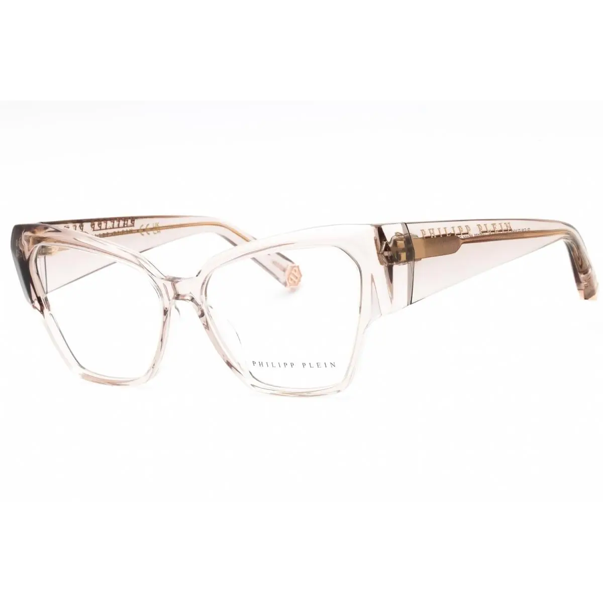 VPP100 07T1 Eyeglasses Beige Frame 55mm by Philipp Plein