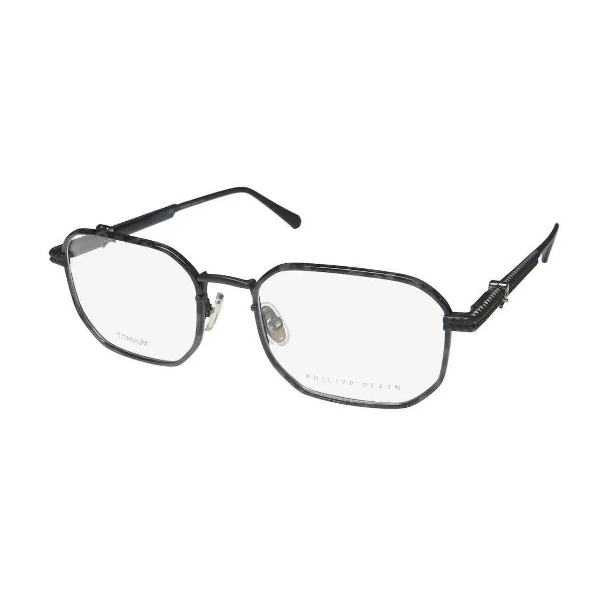 Philipp Plein VPP062V Plein Classical Waves Eyewear Full-rim Black Titanium