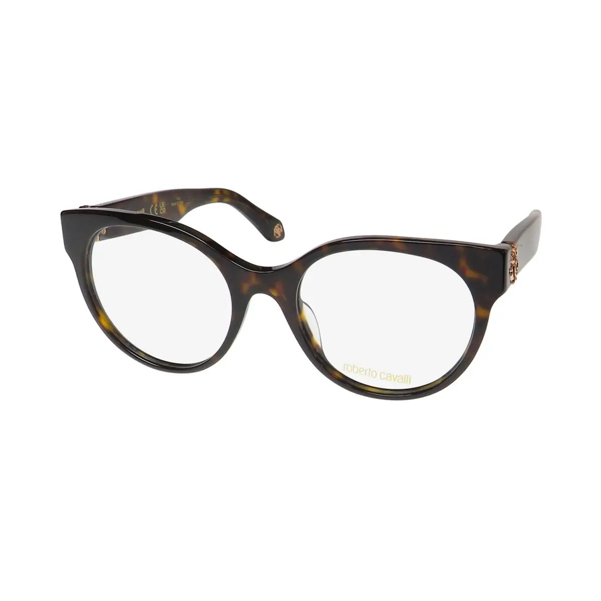 VRC027 Eyeglass Frame/eyewear Premium Eyewear From Italy Modern Dark Havana by Roberto Cavalli