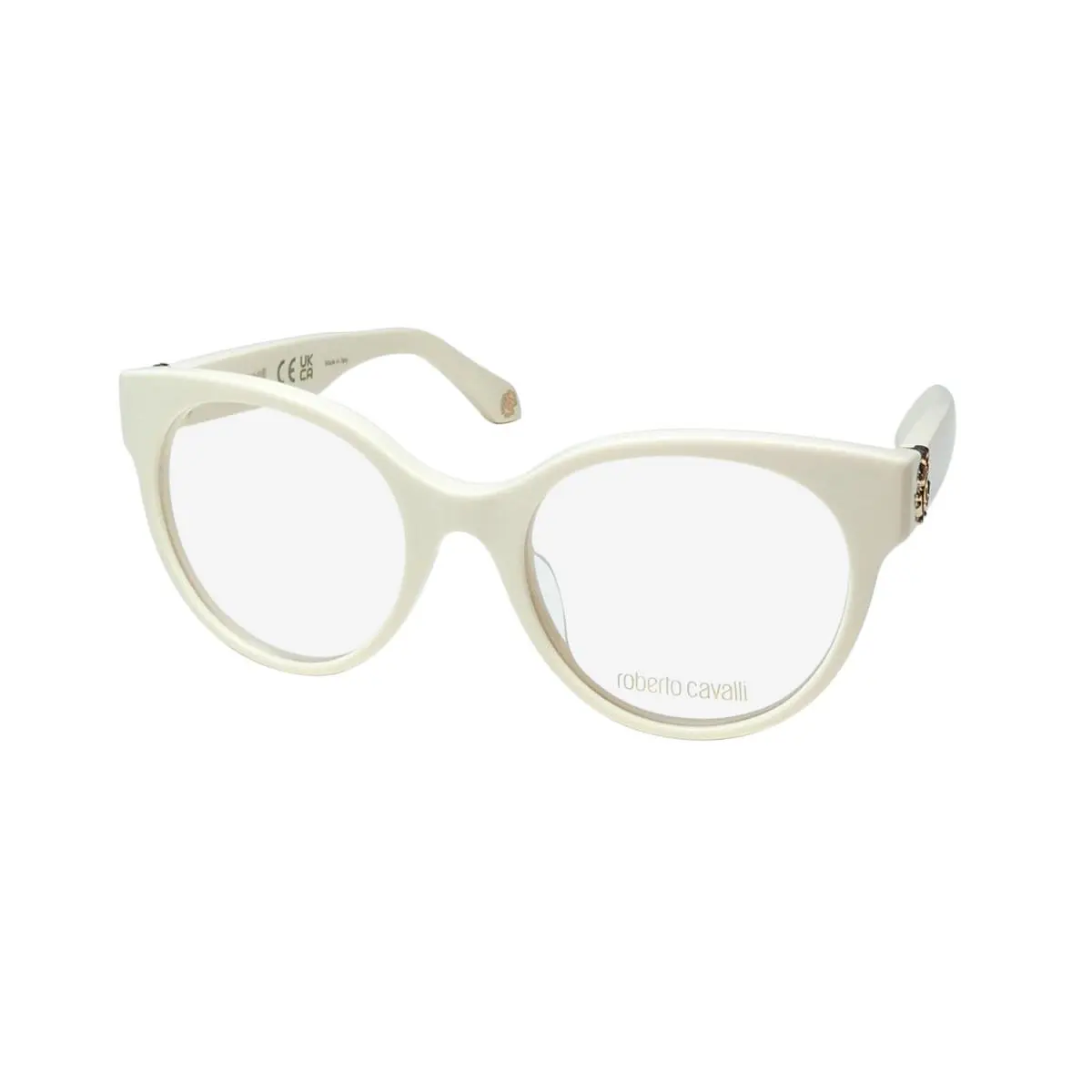 VRC027 Eyeglass Frame/eyewear Premium Eyewear From Italy Modern Full Cream by Roberto Cavalli