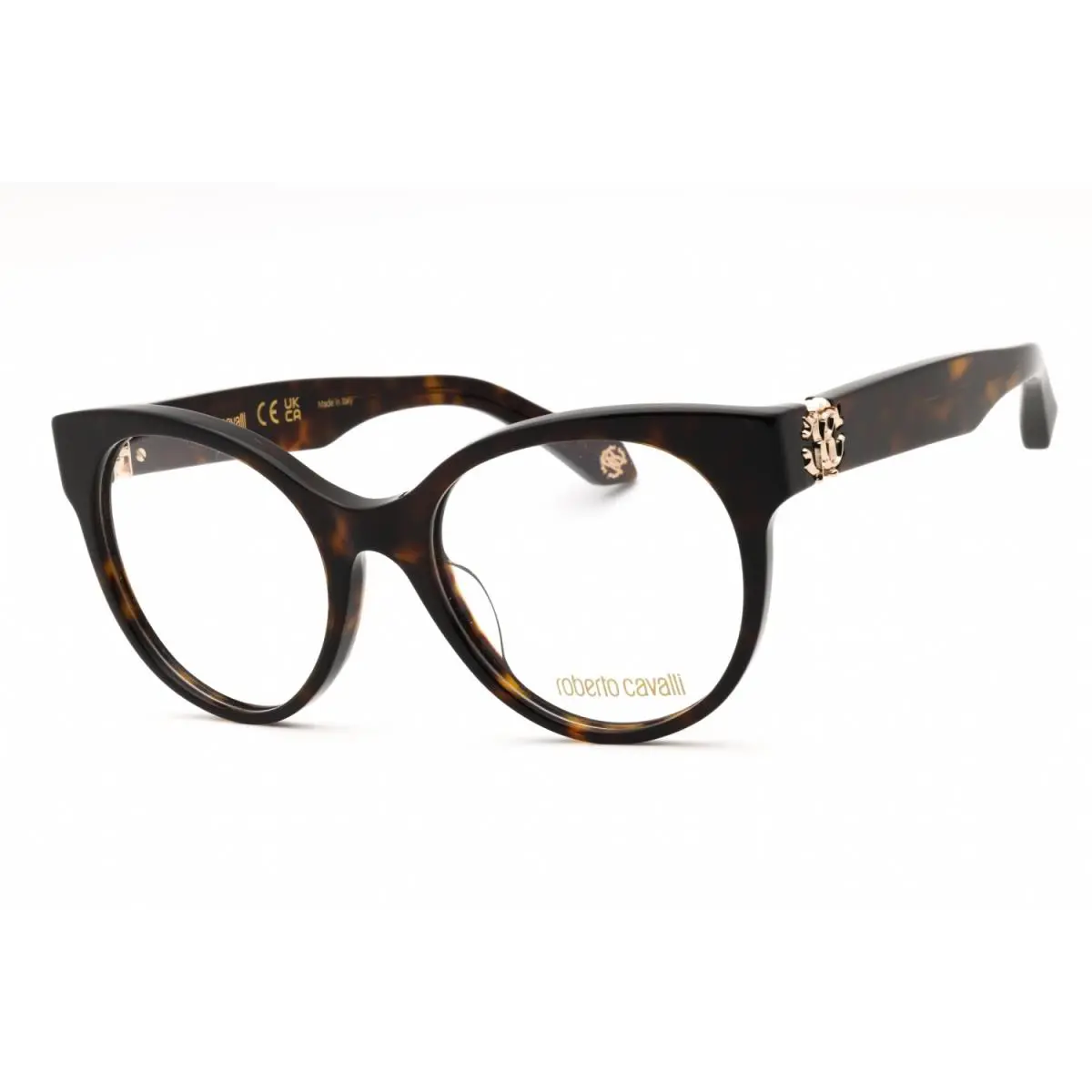 Roberto Cavalli VRC027M 0722 Eyeglasses Dark Havana Frame 52mm