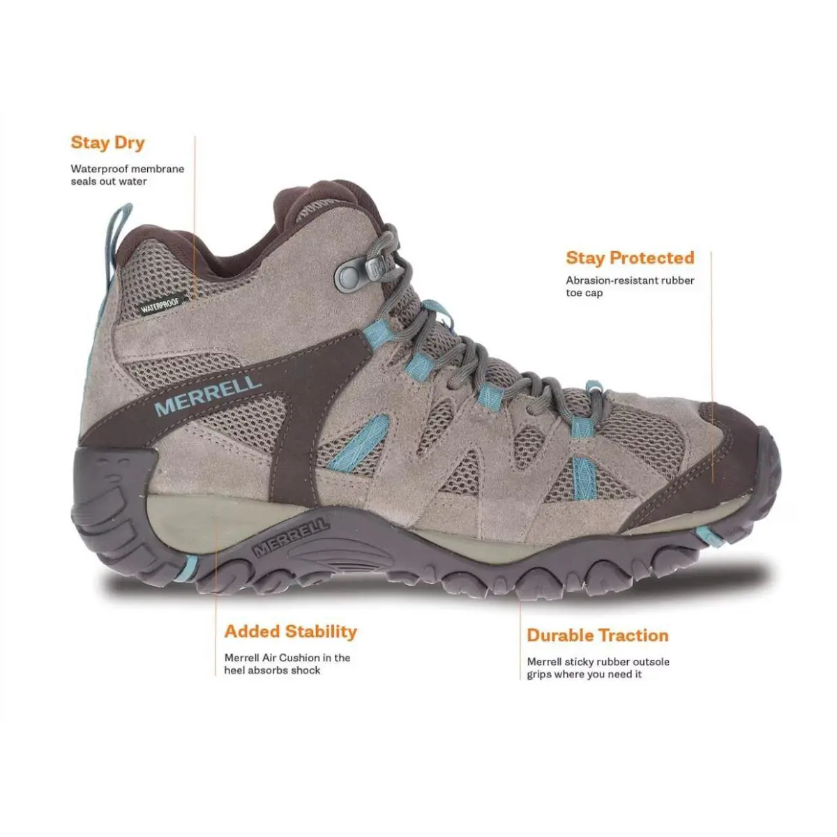 Merrell shoes - J034744 - J034744 - Brown, Manufacture: Falcon/Trooper 0