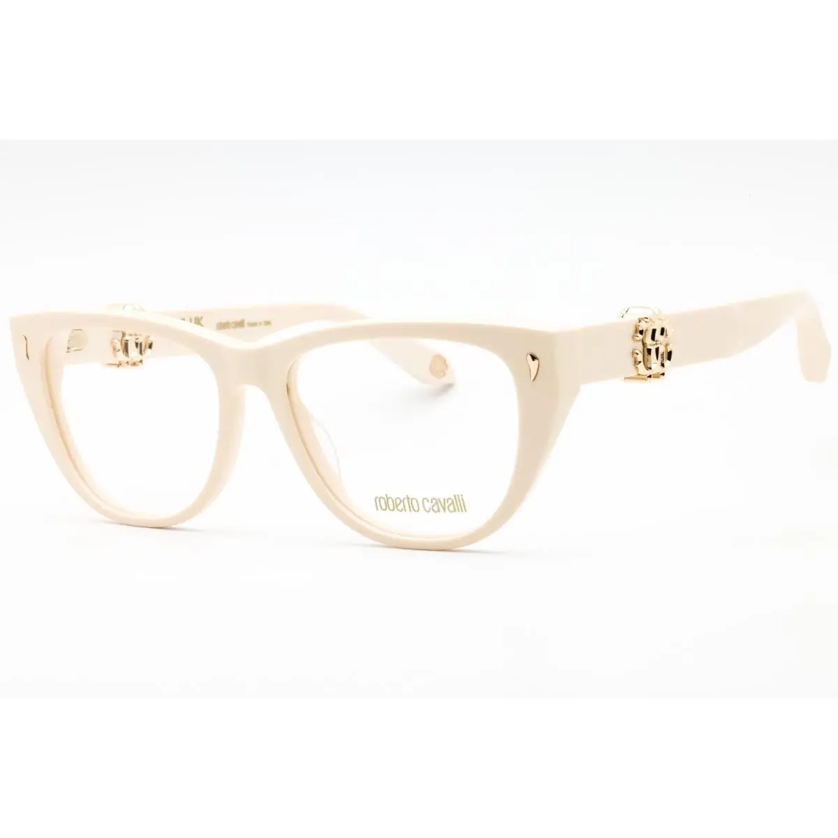 VRC045 09X7 Eyeglasses Beige Frame Lenses 54mm by Roberto Cavalli
