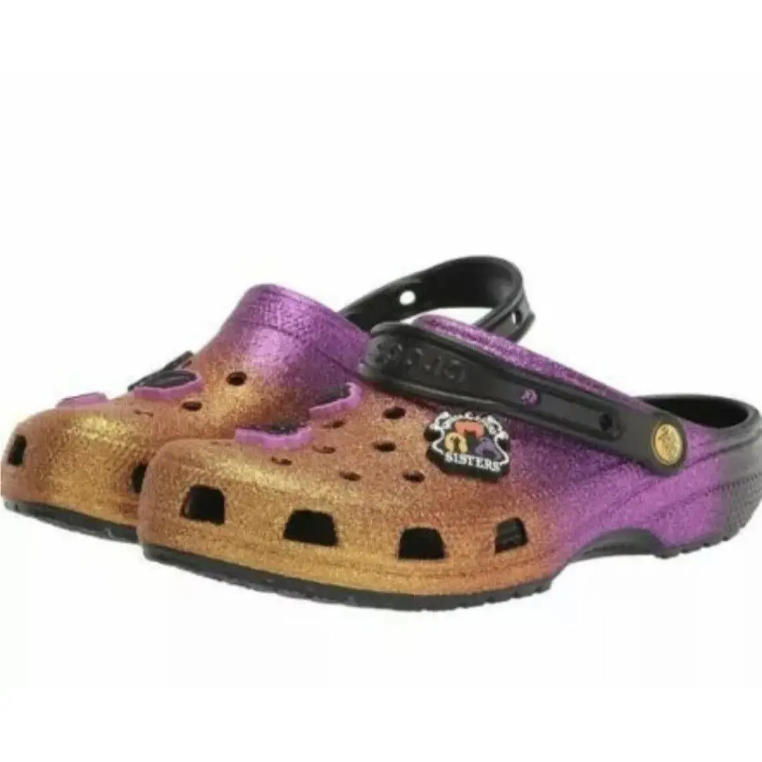 Crocs shoes - Purple and Gold 0