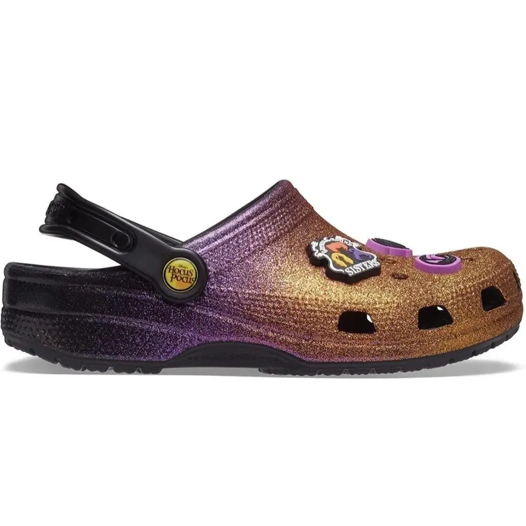 Crocs shoes - Purple and Gold 4