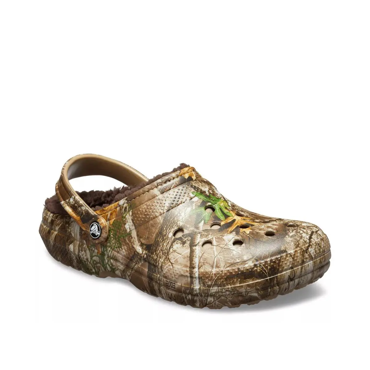 Man`s Casual Shoes Crocs Classic Lined Clog - Green Camouflage