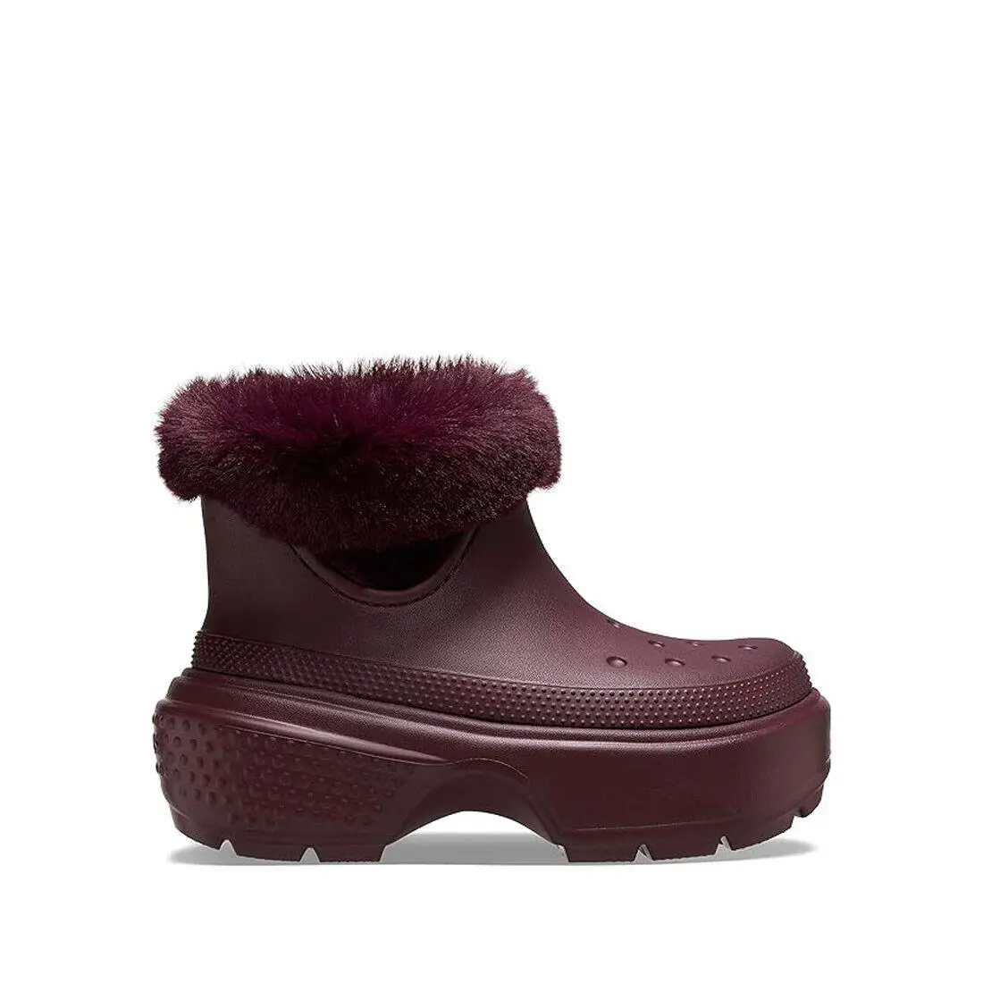 Unisex-adult Stomp Lined Boot Dark Cherry 208718-DKCH by Crocs