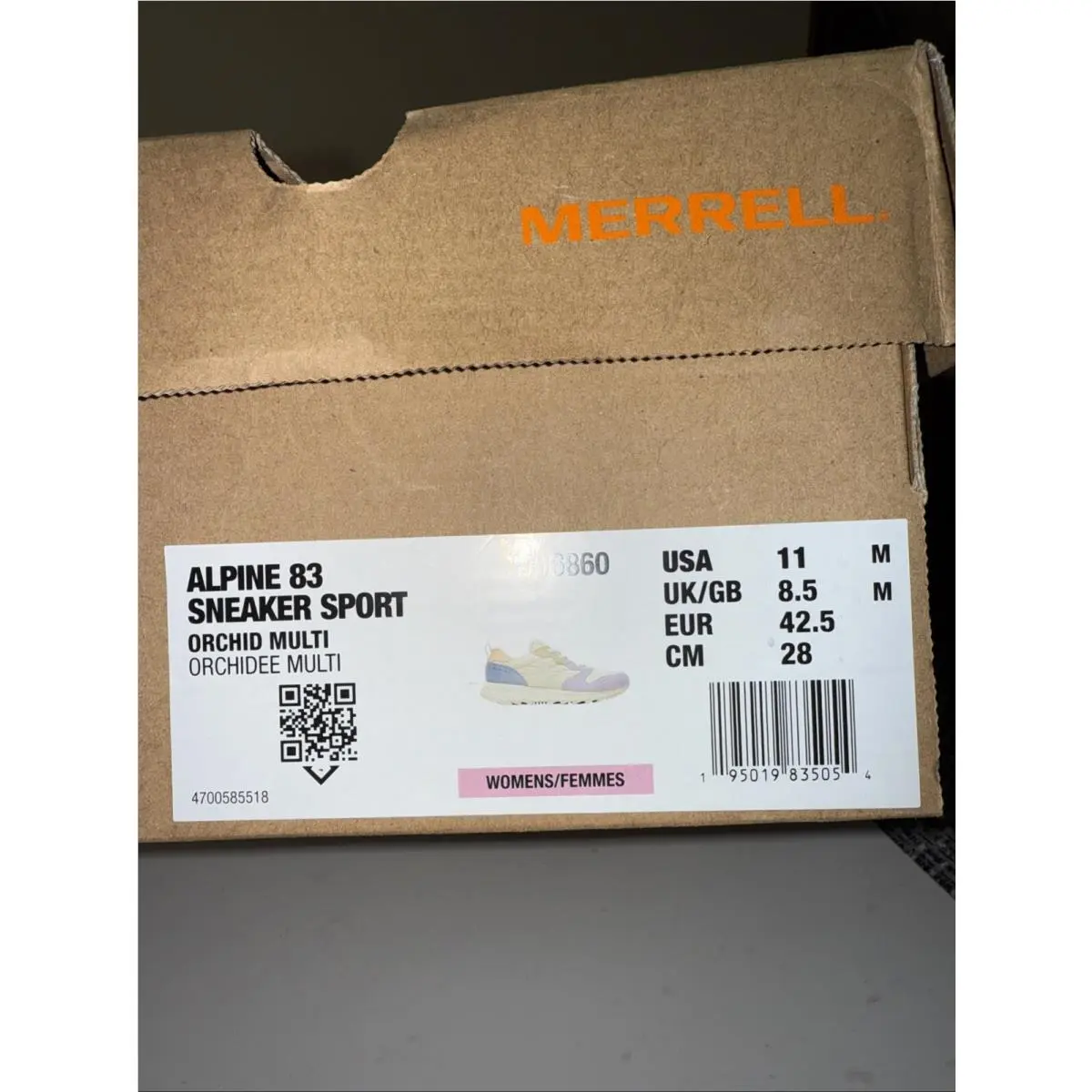 Merrell shoes - Alpine - Alpine - J62546 - orchid multi (UPC: 0195019835054) 12